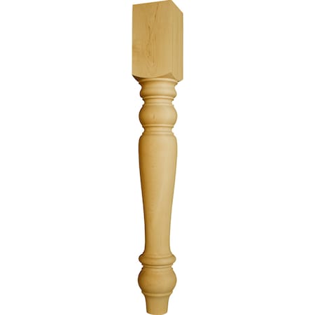 Osborne Wood Products 40 1/2 x 5 Wilmington Bar Top Island Leg in Beech 1509BCH